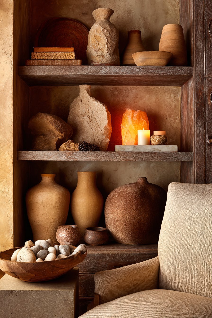 Incorporate Natural Stone and Ceramic Accents