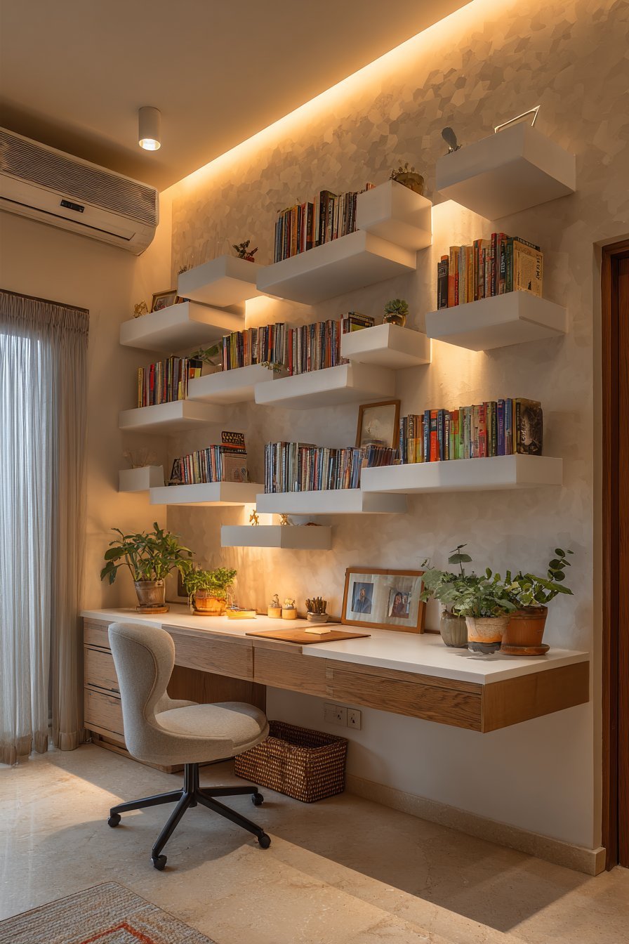  Floating Shelves Display While Organizing