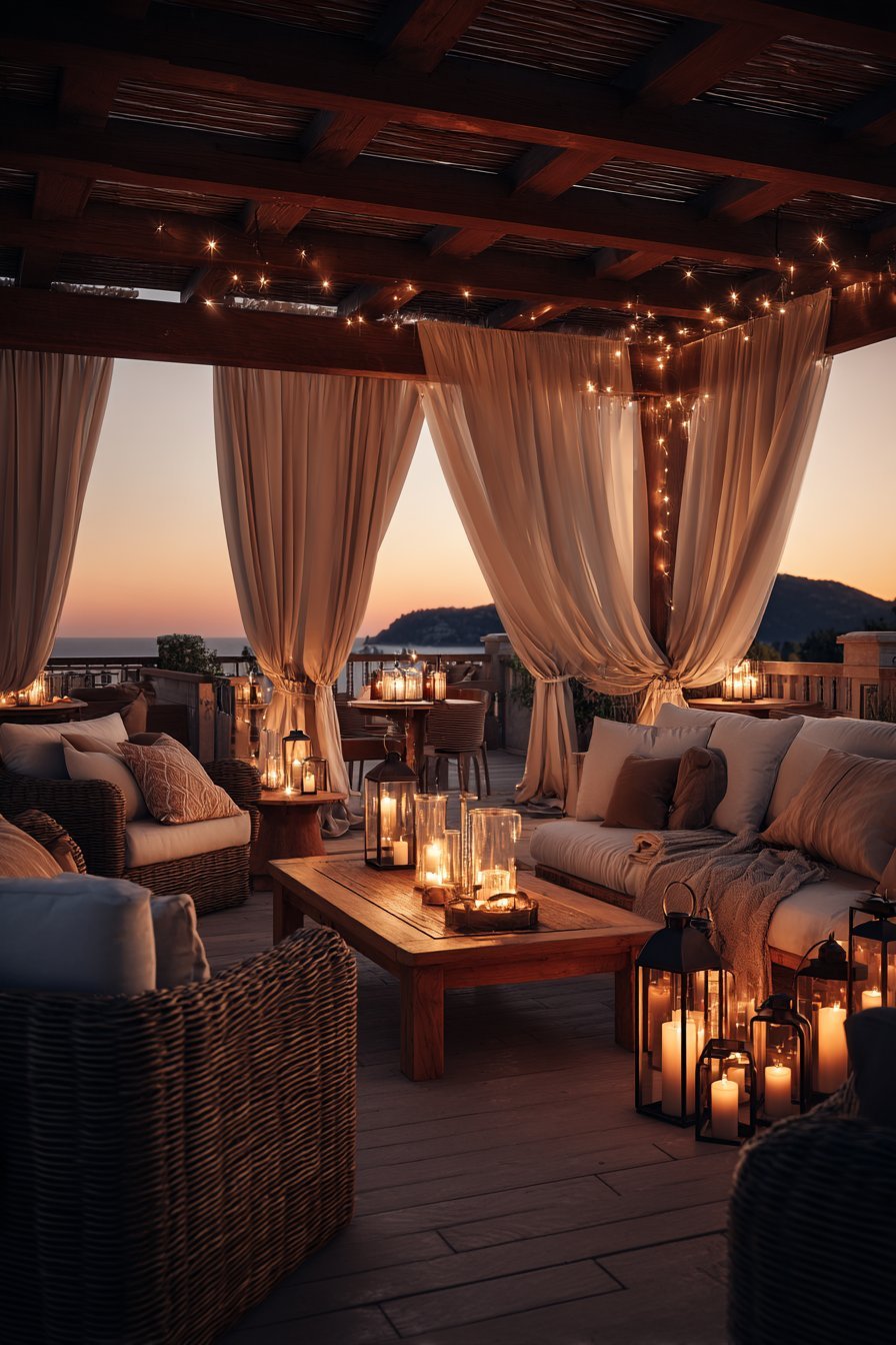 Create Privacy with Outdoor Curtains and Screens