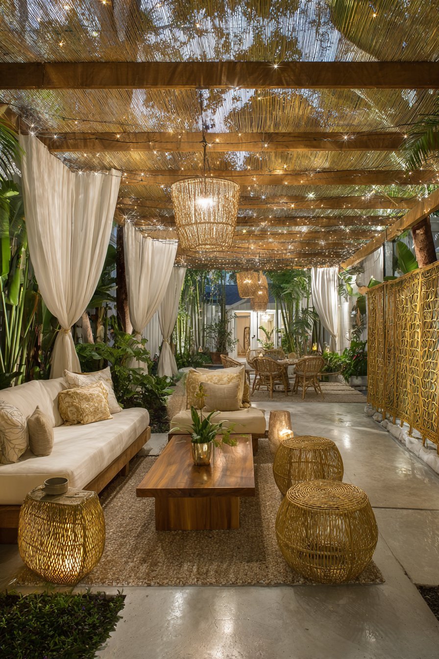 Create Privacy with Outdoor Curtains and Screens