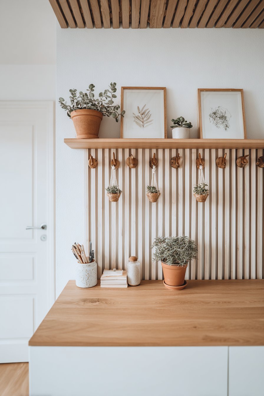 A Pegboard, Grid Panel, or Modular Wall System