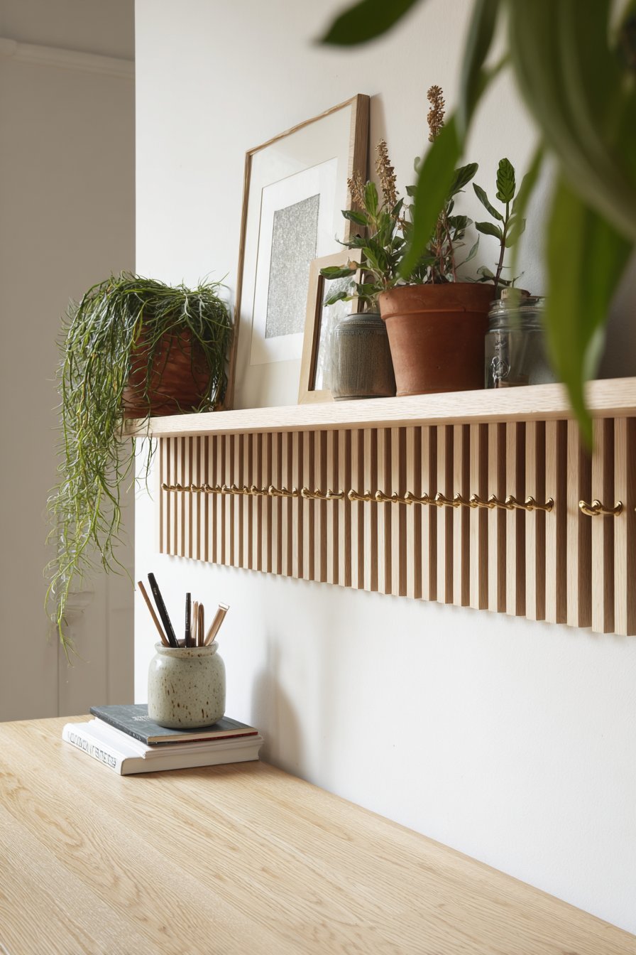 A Pegboard, Grid Panel, or Modular Wall System