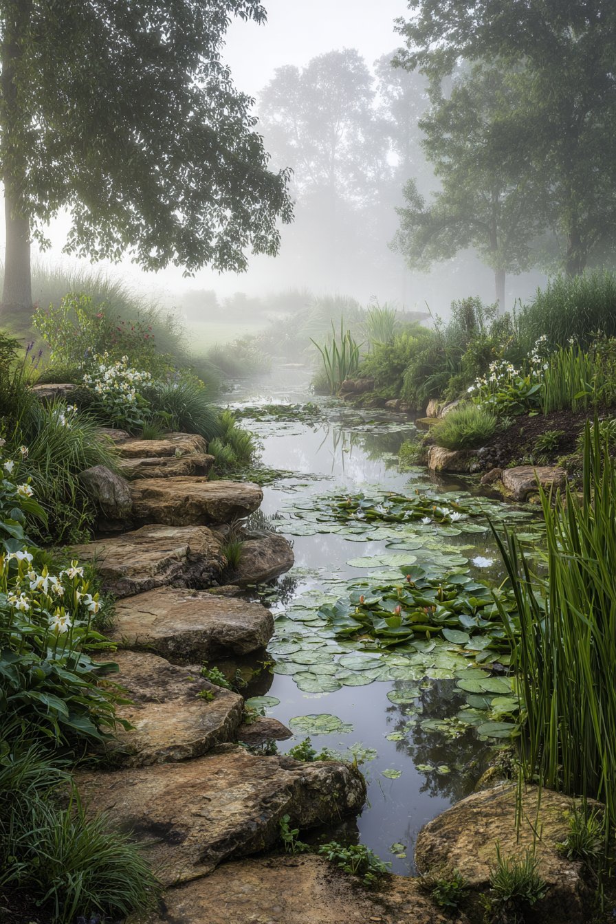 A Water Garden, Naturalistic Pond, or Rill