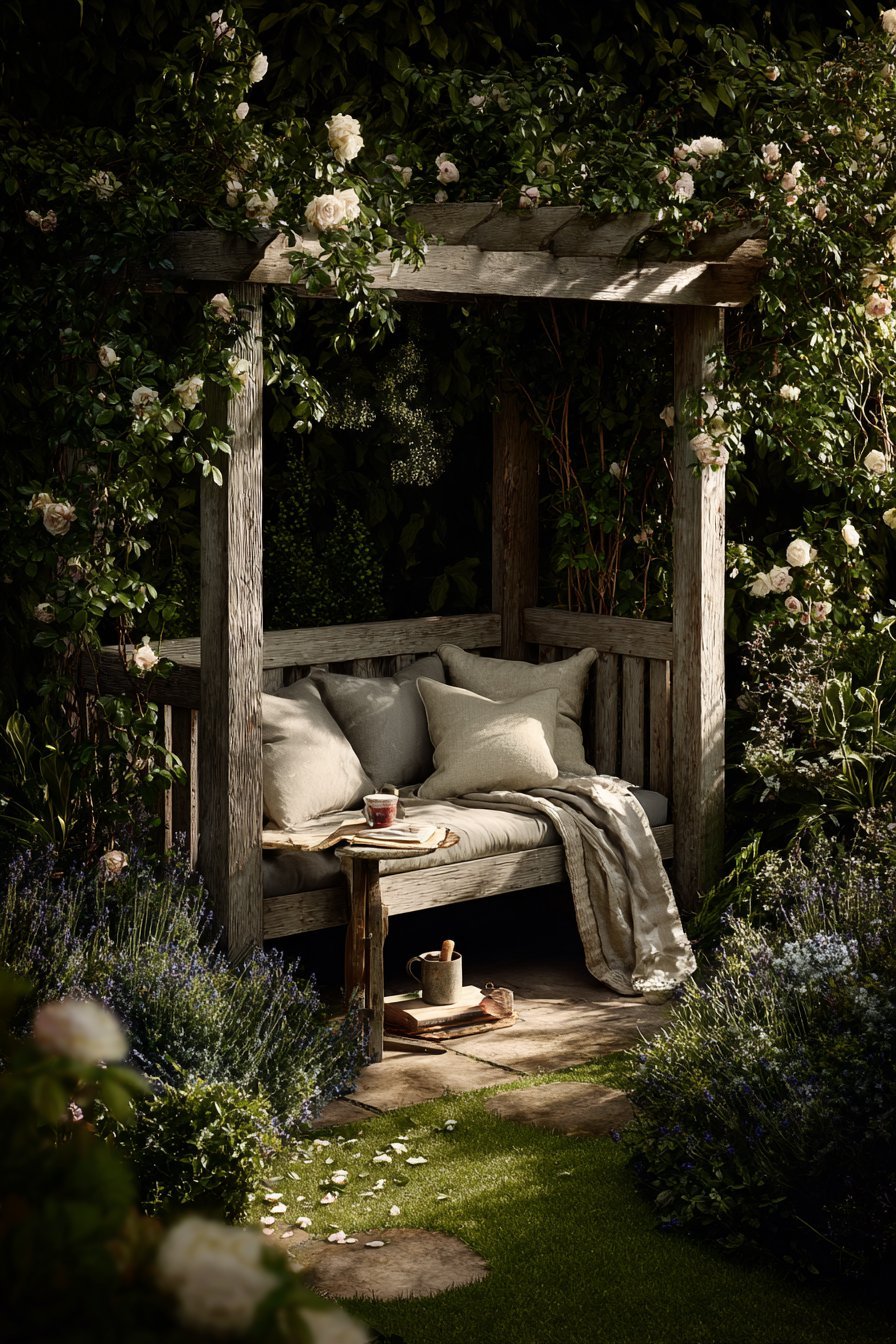A Tucked-Away Garden Seat or Secret Nook