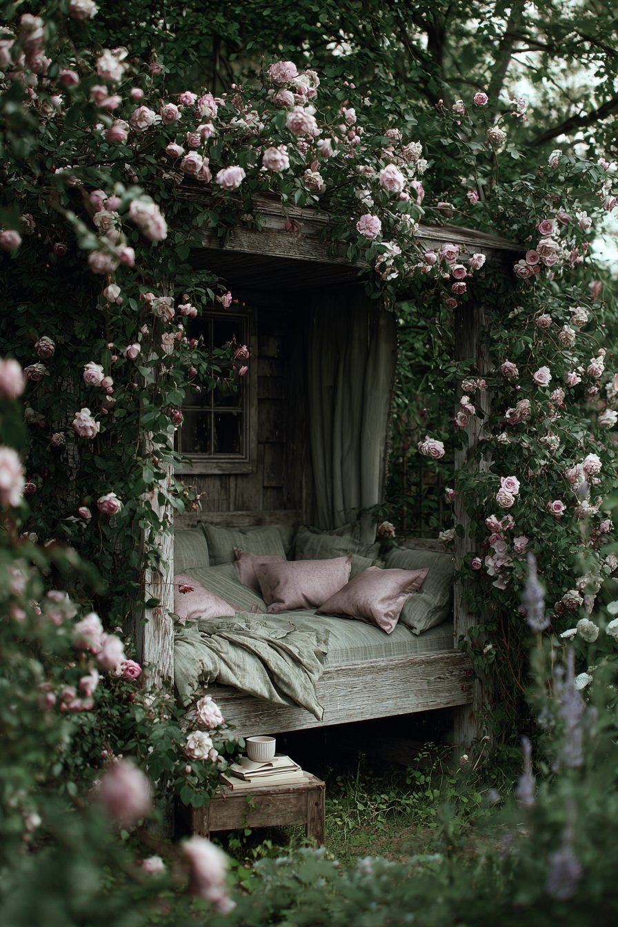 A Tucked-Away Garden Seat or Secret Nook