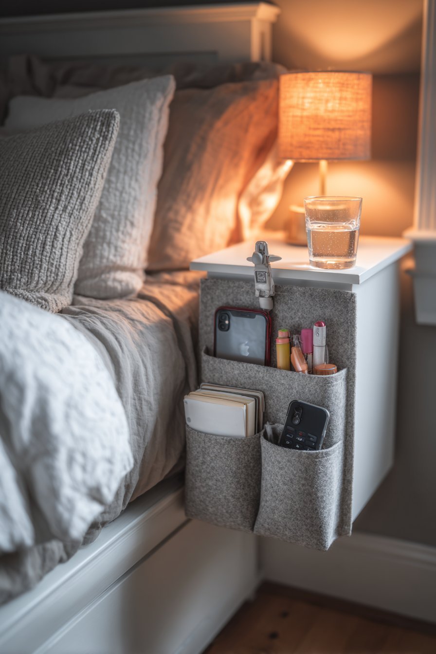  Bedside Caddy Organizes Nighttime Essentials