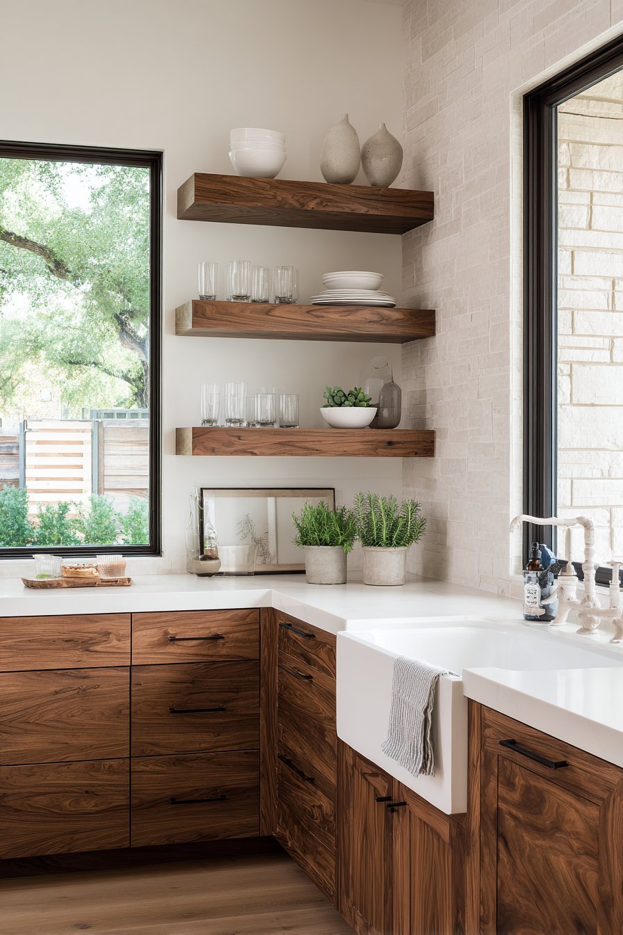 Incorporate Open Shelving Strategically