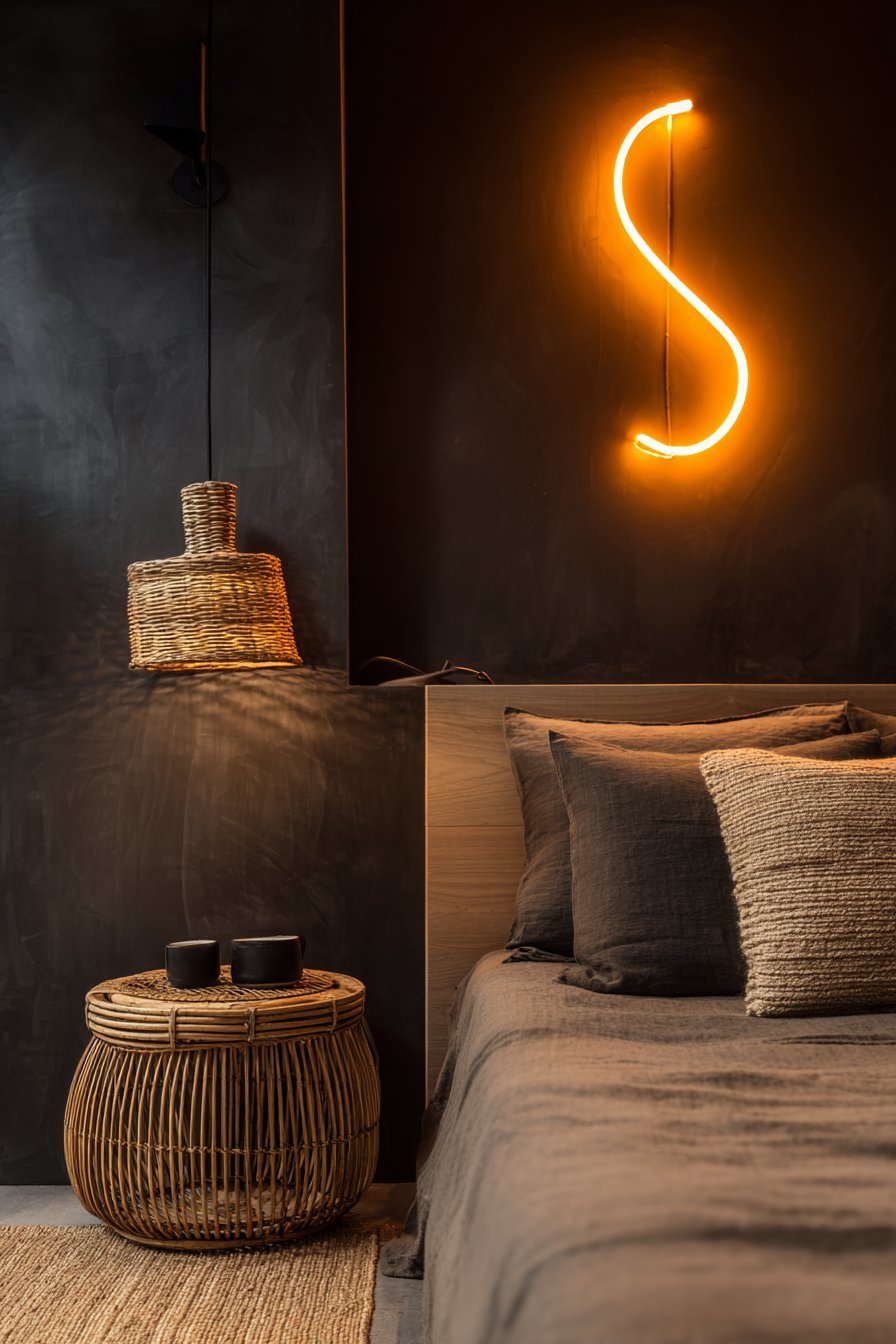 Illuminated Neon and LED Wall Installations