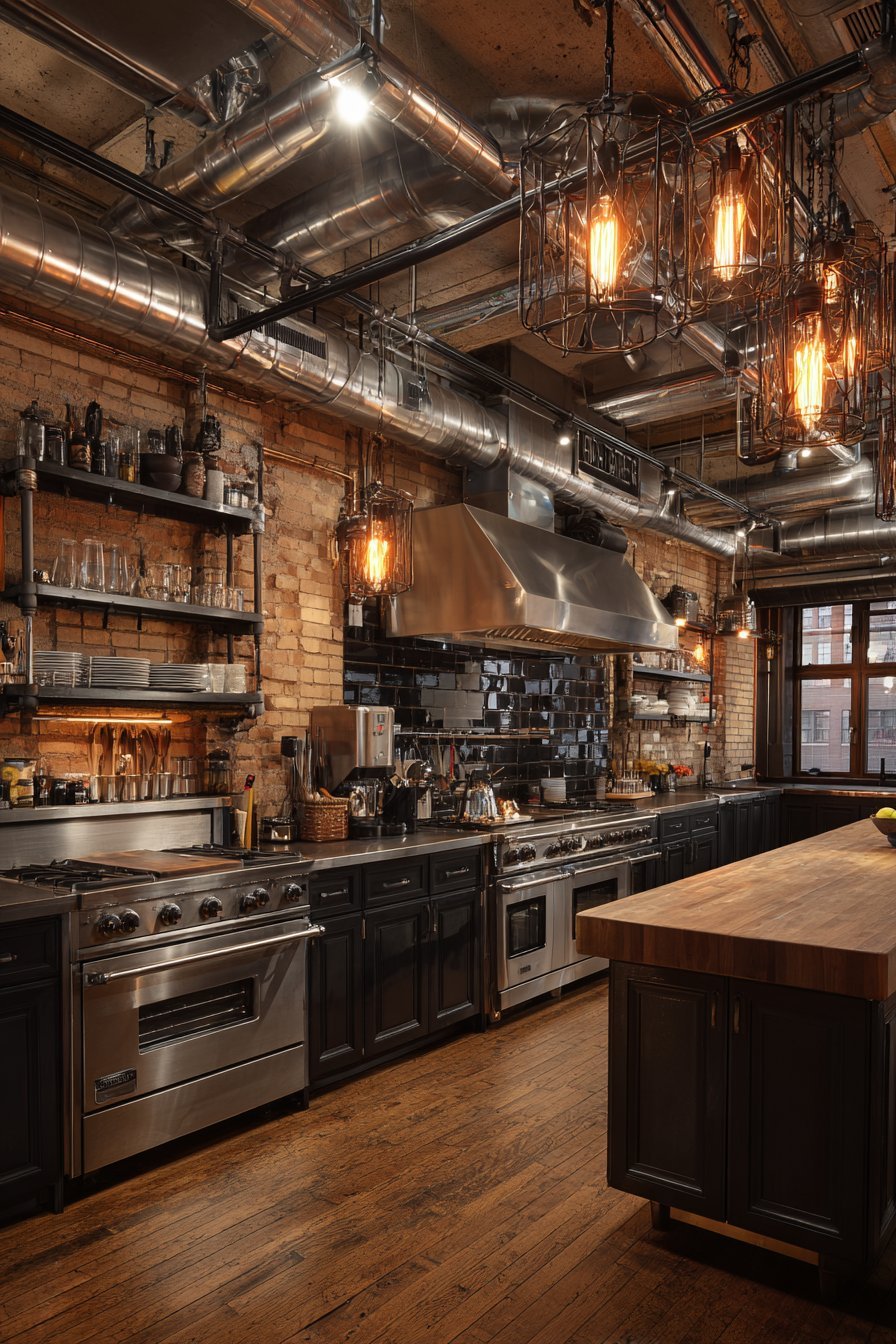 7 Industrial Style Kitchen Elements That Add Character