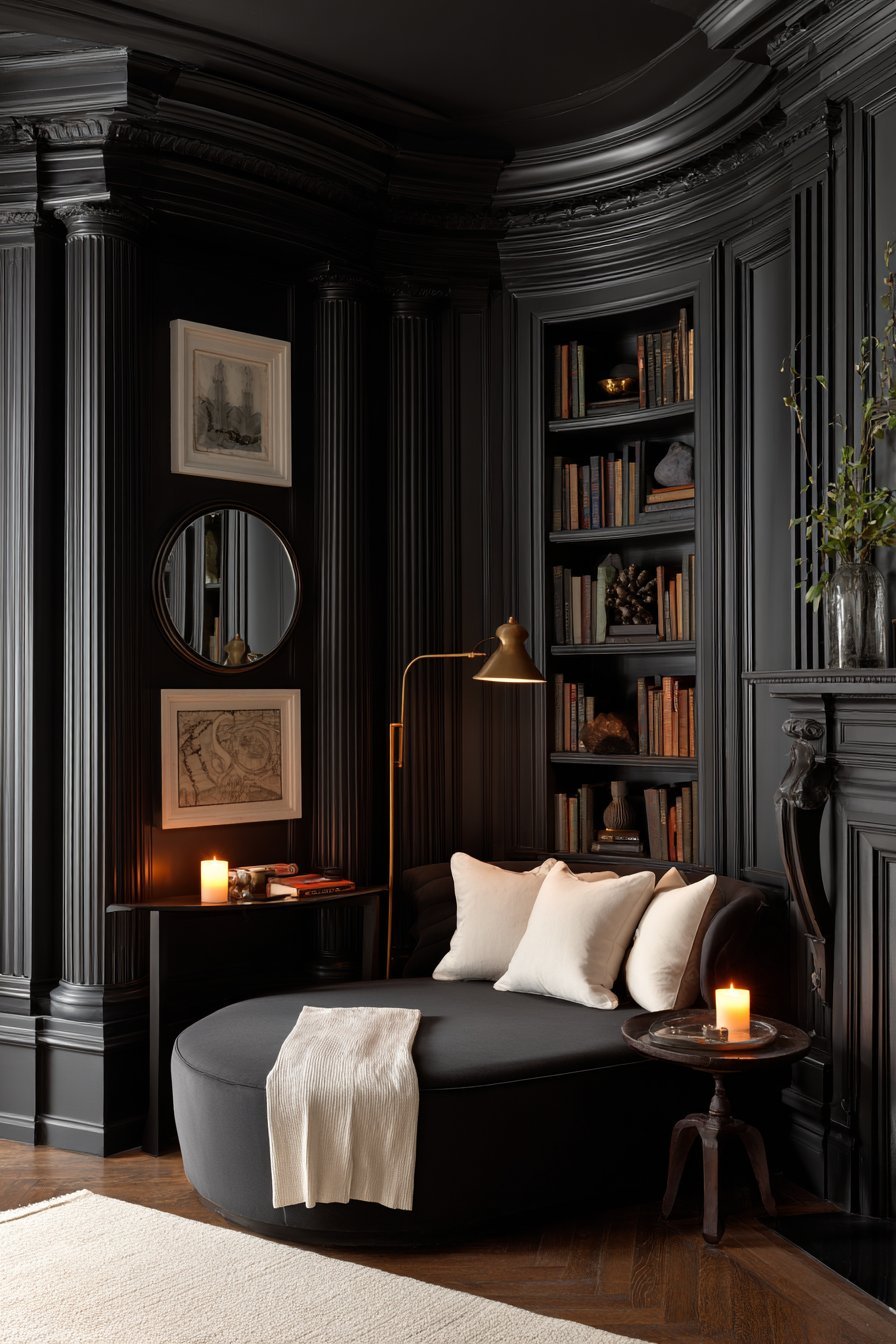 The Intimacy of Dark and Moody Color Drenching