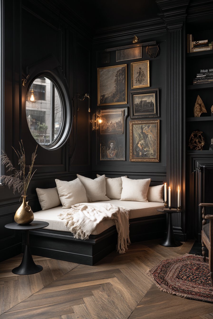 The Intimacy of Dark and Moody Color Drenching