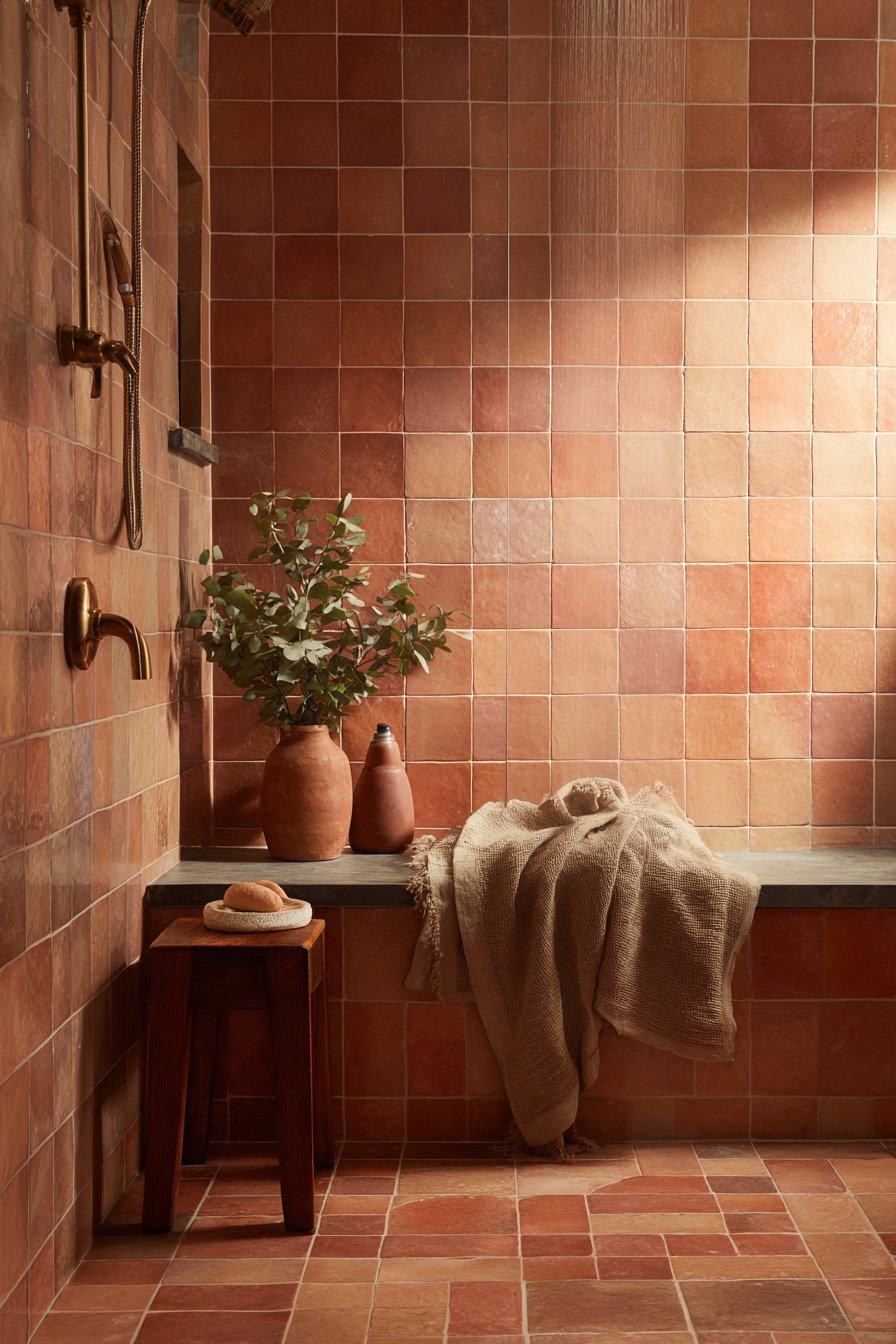 Terracotta in Bathrooms: Spa-Like Sanctuary Vibes